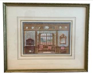 Victorian Interior Room Print