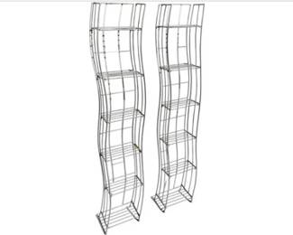 Pair Metal Wire Skinny Shelves