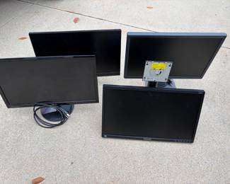 Lot of 4 Flat Screen Computer Monitors - ASUS - Acer - Samsung - AOC