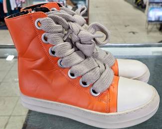 Orange High Top Sneakers Size 5y