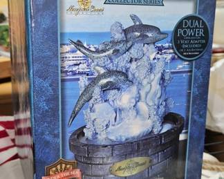 Playful Dolphins LED Fountain
