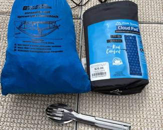 Camping Lot - Hammock with Net, Sleeping Pad & More - Estate Sales Warehouse (GR)