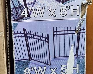 Ornamental Steel Gate Kit 4'W x 5'H Lot 1 of 2