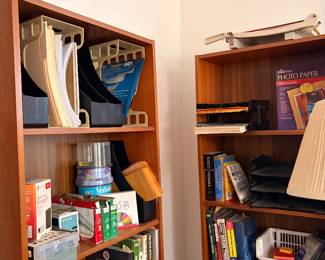 24" x 11" x 70" solid wood bookshelves