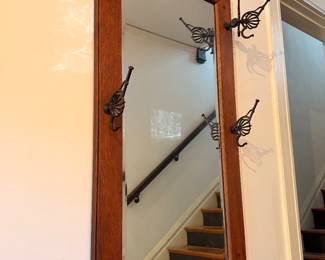 Oak Framed Mirror (24 x 46.5")