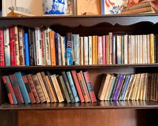 42" x 11" x 40" walnut bookshelf