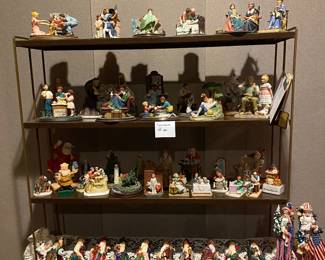 Lenox Pencil Santa’s and Norman Rockwell figurines
