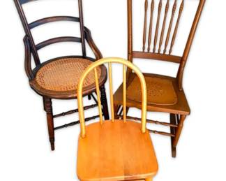 Antique Solid Wooden Chairs