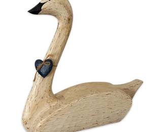 Distressed Wooden Swan