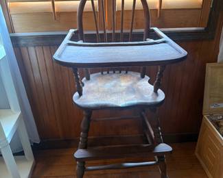 Antique Wooden Highchair