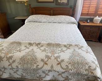 Antique Crochet Fringed Coverlet