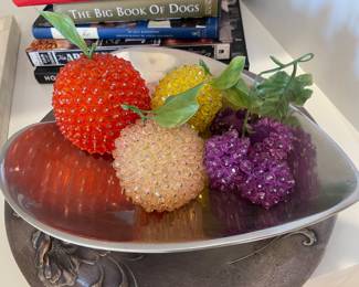 Crystal beaded fruit