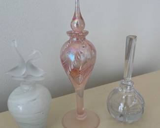 Beautiful perfume bottles