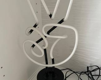 Neon peace sign