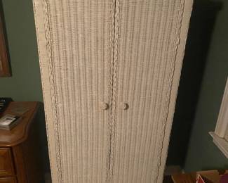 Wicker armoires
