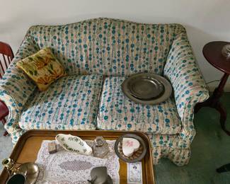 Cute Camelback love seat