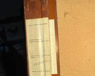 info on back indicates gallery or shop in NY