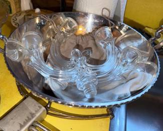 lovely glass Candlearbra
