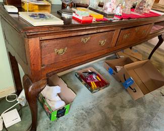Antique Queen Anne style Sideboard with condition issues
