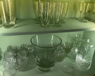 lots of lovely glassware inc Tiffany I think