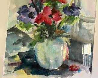 More Anemones signed M.D. Meek '84