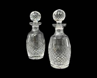152 WaterfordColleenCutCrystalDecanterswStoppersPair