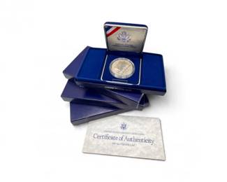 148 1987SUSConstitutionBicentennial90SilverProofDollars4Pcs