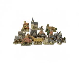 183 DavidWinterLilliputLaneMiniatureCottageCollection20Pieces