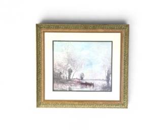 17 JeanBaptisteCamilleCorotLaPcheenBarqueFramedArtPrint
