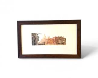 153 SignedNumberedVeniceGrandCanalArtPrintFramed