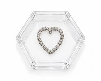 38 PlatinumDiamondOpenHeartPendantLarge14g