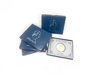 132 1982DGeorgeWashington250thAnniversary90SilverHalfDollars