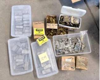 Lot #D9 Lead Casting & Reloading Components – Assorted Brass, Bullets & Supplies
