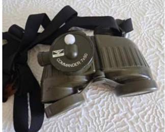 Lot #D46 Jason Commander 7x50 Vintage Military-Style Binoculars with Neck Strap
