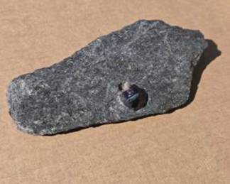 Lot #D34 Natural Red Garnet Crystal in Mica Schist Matrix – Raw Mineral Specimen