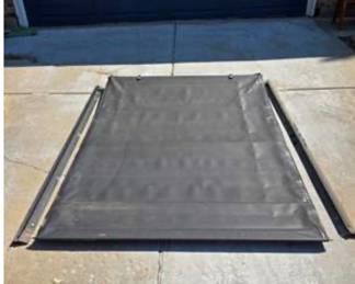 Lot #J3 2018 Ford F-150 6.5 Ft Truck Bed Tonneau Cover – Black Soft Cover – Side Rails – Excellent Condition