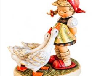 Lot #E81 Goebel M.I. Hummel "Goose Girl" Limited Edition Porcelain Figurine – No. 699 of 1,250