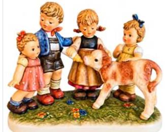 Lot #E80 Goebel M.I. Hummel 2003 Farm Days Figurine – Annual Collection XXI Limited Edition