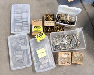 Lot #D9 Lead Casting & Reloading Components – Assorted Brass, Bullets & Supplies