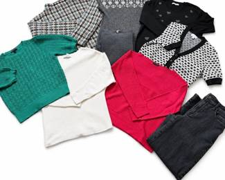Lot #192 Designer Women's Clothing Collection – Seven Sweaters & Jeans – Madewell, Tommy Bahama, Lafayette 148 NY, EVEREVE
