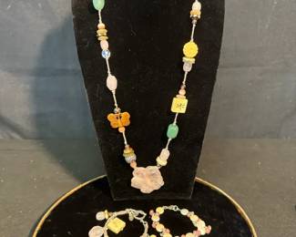 Ali Khan Necklace & Matching Bracelet