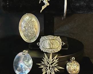 Sterling Silver Cross Necklaces, Multi-Stone Crucifix Pendant & Chain Assortment