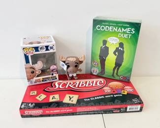 169 FunkoPopMarinersMoosewithScrabbleCodenamesDuet