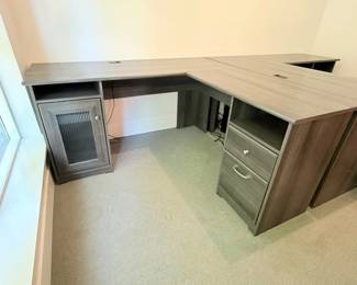 41 WayfairGreyLaminateLShapedDeskwithStorage