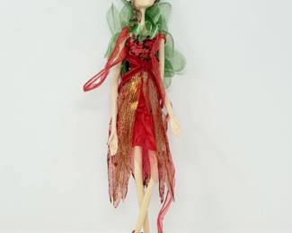 133 RedSequinFairyDollOrnament