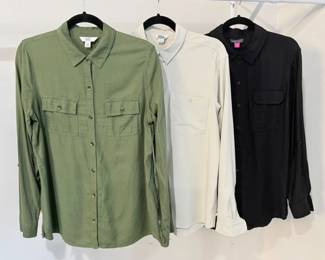 66 WomensLongSleeveButtonUpShirts