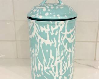 163 MasterclassBakeShopCeramicSplatterCanister