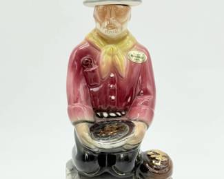 118 EzraBrooks12YearProspectorCeramicDecanter