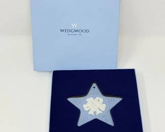 57 WedgwoodBlueJasperwareStarOrnament