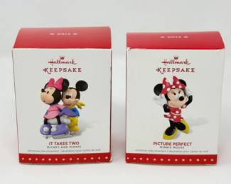 95 HallmarkKeepsakeDisneyMickeyMinnieOrnamentsLot